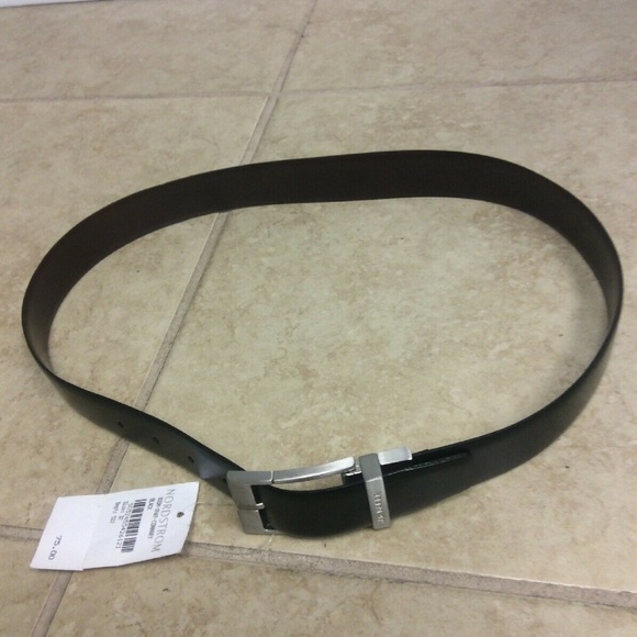 NWT New Ted Baker Reversible Black /& Dark Brown 2-sided Men’s Leather Belt Sz 32
